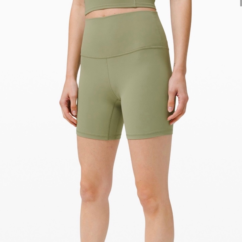 Lululemon Align High Rise Short 6” Rosemary Green Size 6